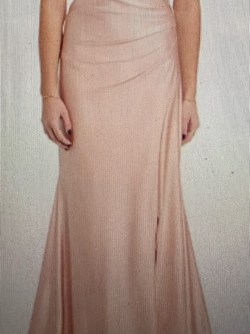 Morgan & Co. Asymmetrical Blush Pink Maxi Skirt